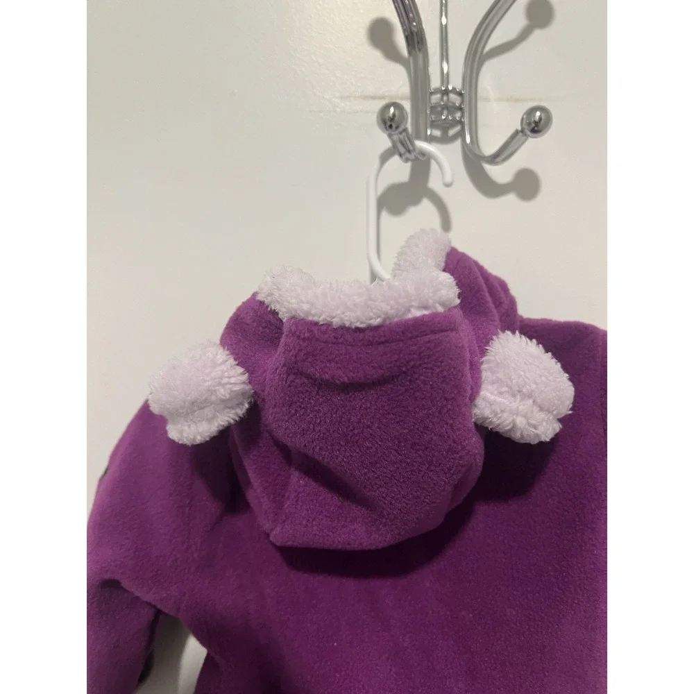 Columbia Sportswear Tiny Bear II Bunting Snowsuit 3-6 Months‎ Fleece Purple NWT
